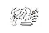 Sistema di scarico completo per Vfr800Fi 1997-2002 / Tri-Oval 320Mm (13 pollici) Silenziatore Hi-Level R/H 4-1 304 Stainles