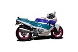 Système d'échappement complet 4 en 1 Tri 320mm Acier Honda CBR 600 F 1987-1990