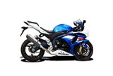 Sistema di scarico completo 320mm in acciaio inossidabile tri bsau honda vfr800 f 2014 2019