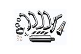 Sistema di scarico completo silenziatore tri bsau da 320mm triumph street triple 675 2013 2016