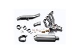 Sistema di scarico completo 320mm in acciaio inossidabile tri bsau suzuki gsx1300r hayabusa 2008 2019