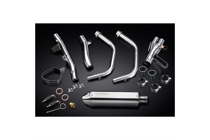 Sistema di scarico completo per Honda Cbr500R Cb500F Cb500X 13-15 320mm Stainless Tri-Ovale Bsau