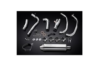 Sistema di scarico completo per Kawasaki Versys-X 300 17-21 2-1 Silenziatore tondo carbonio 200mm