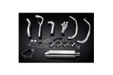 Sistema di scarico completo per Kawasaki Ninja 300 2013-19 2-1 320mm Stainless Tri Bsau Silenziatore