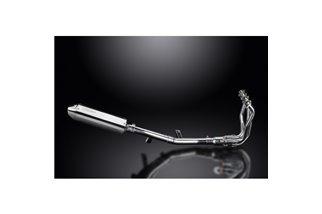 Sistema di scarico completo per Kawasaki Klz1000 Versys 2015-18 320mm Stainless Bsau Silenziatore