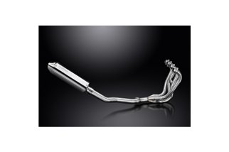 Komplette Auspuffanlage für Kawasaki Zzr600 D/E Zzr400 K/N 90-09 4-1 Tri-Oval 320 mm Edelstahlrohr