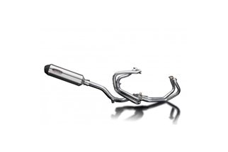 Komplette Abgasanlage für Honda Vfr800 Fi 1997-02 4-1 343 mm X-Oval Edelstahl-Schalldämpfer