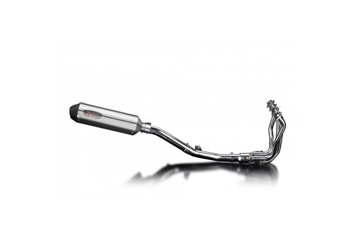 Sistema di scarico completo per Kawasaki 1000 Versys 2010-2014 4-1 343mm X-Ovale Stainless Silenziatore