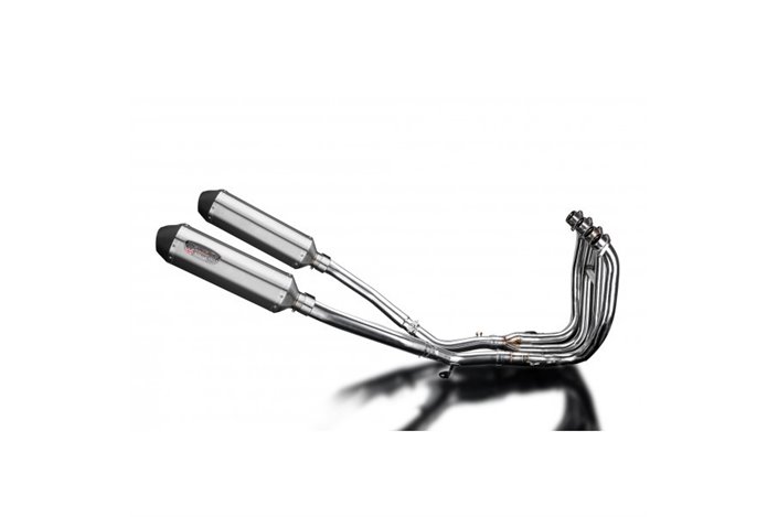 Sistema di scarico completo per Suzuki Gsx1300R Hayabusa 2008-20 4-1 343mm X-Ovale Stainless