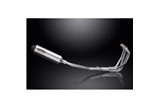 Sistema di scarico completo per Suzuki Gsf600 Bandit 1995-2005 4-1 343mm X-Ovale Stainless Silencer