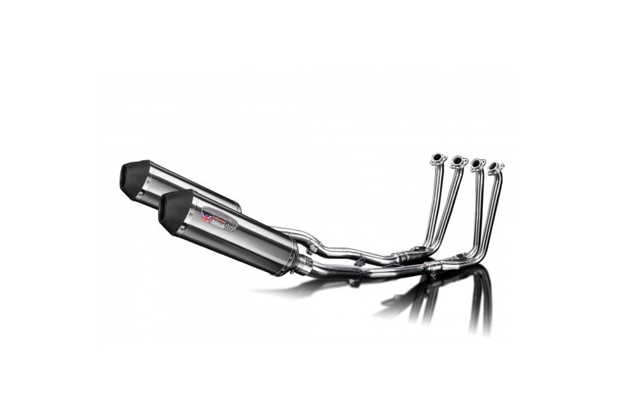 Komplette Abgasanlage für Yamaha Fjr1300 2006–23 4–2, 343 mm X-Oval Edelstahl-Schalldämpfer