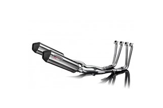 Komplette Abgasanlage für Yamaha Fjr1300 2006–23 4–2, 343 mm X-Oval Edelstahl-Schalldämpfer