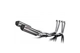 Komplette Abgasanlage für Yamaha Fjr1300 2006–23 4–2, 343 mm X-Oval Edelstahl-Schalldämpfer