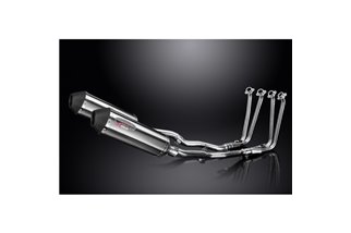 Komplette Abgasanlage für Yamaha Fjr1300 2006–23 4–2, 343 mm X-Oval Edelstahl-Schalldämpfer