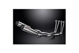 Sistema di scarico completo per Yamaha Fjr1300 2006-23 4-2 343mm X-Ovale Stainless Silenziatori