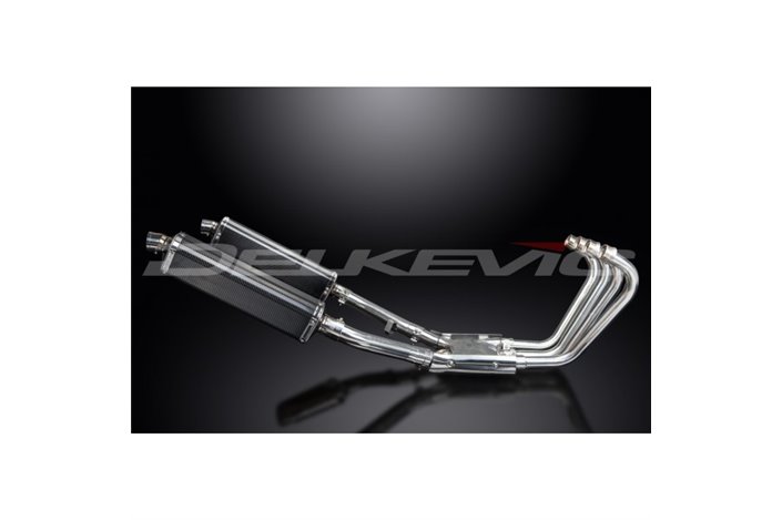 Sistema di scarico completo per Yamaha Xjr1300 1998-2003 4-2 343mm X-Ovale Stainless Silenziatori