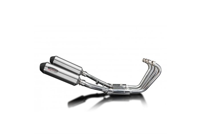 Complete Exhaust System for Xjr1300 2004-2006 / XOvale 343mm (13.5 Inch) R/H + L/H Mufflers 4-2 Brush 304 Stainl