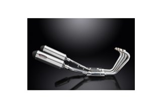 Complete Exhaust System for Xjr1300 2004-2006 / XOvale 343mm (13.5 Inch) R/H + L/H Mufflers 4-2 Brush 304 Stainl