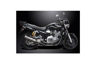 Complete Exhaust System for Xjr1300 2004-2006 / XOvale 343mm (13.5 Inch) R/H + L/H Mufflers 4-2 Brush 304 Stainl