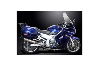 Komplette Abgasanlage für Yamaha Fjr1300 2001–2005, 343 mm X-Oval Edelstahl-Schalldämpfer