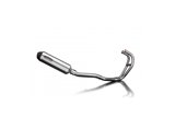 Full Exhaust System for Kawasaki Gpz500S 2-1 343Mm X-Oval Stainless Silencer Can