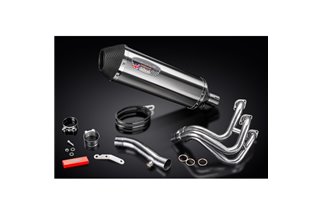 Sistema di scarico completo per Yamaha Mt09 Sport Tracker 14-20 3-1 343Mm X-Oval Stainless Silenziatore