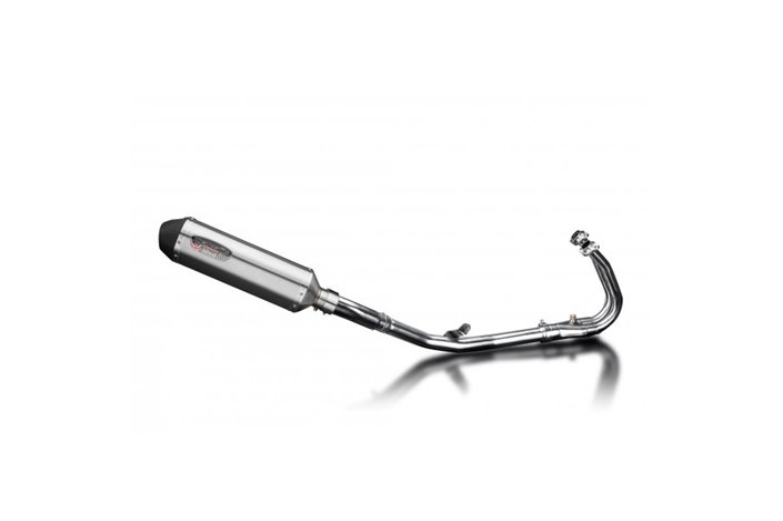 Sistema di scarico completo per Kawasaki Ninja 400 2018-2023 2-1 343Mm X-Oval Stainless Silenziatore Ca