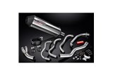 Système Complet D'Échappement pour Kawasaki Zzr600 D/E Zzr400 K/N 90-09 4-1 343Mm X-Ovale Inoxydable Silencieux