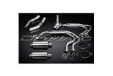 Komplette Abgasanlage für Honda St1300 Pan European Abs 225 mm Edelstahl Oval