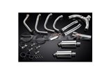 Sistema di scarico completo per Honda Cb1100Sf X11 1999-02 4-2 225mm Stainless Ovale Silenziatori