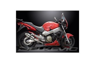 Sistema di scarico completo per Honda Cb1100Sf X11 1999-02 4-2 225mm Stainless Ovale Silenziatori