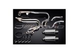 Sistema di scarico completo per Honda St1100 Pan European 89-02 Silenziatori ovali in acciaio da 225 mm