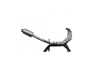 Complete exhaust system for Honda Cbr900Rr Fireblade 1992-99 Oval Stainless Steel Muffler 225mm