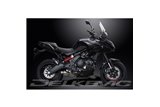 Système d'échappement complet pour Kawasaki Kle650 Versys 15-21, silencieux ovale en acier inoxydable de 225mm