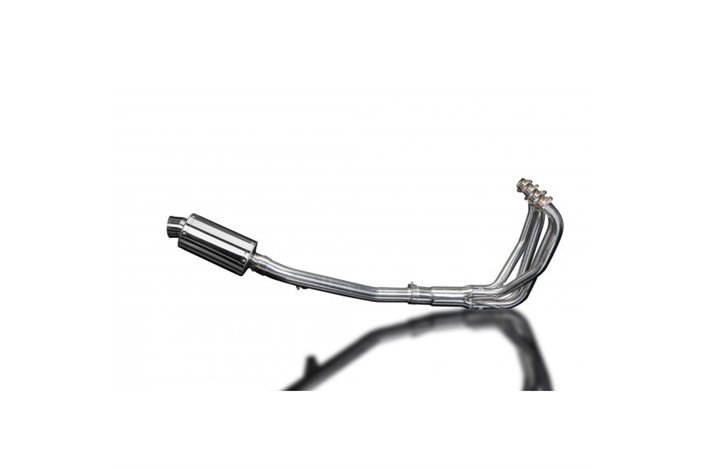 Complete exhaust system for Suzuki Gsf1200 Bandit 95-07 Oval Stainless Steel Muffler 225mm