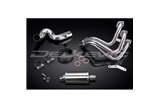 Sistema di scarico completo per Yamaha Tracer 900 2015-20 Silenziatore Ovale Inox 225mm