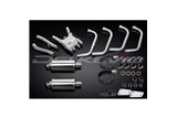 Komplette Abgasanlage für Yamaha Xjr1300 1998–06 4–2, 225 mm ovale Stahlschalldämpfer