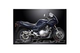 Sistema di scarico completo per Yamaha Xj900 Diversion 1994-03 Silenziatori ovali in acciaio da 225 mm