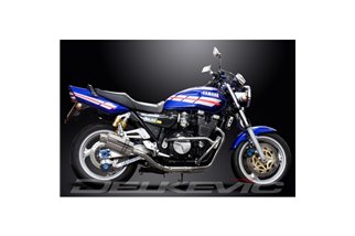 Komplette Abgasanlage für Yamaha Xjr1200 4-2 225 mm ovale Edelstahlschalldämpfer