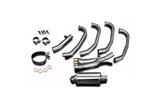 SISTEMA SCARICO COMPLETO 4 IN 1 OVALE 225MM ACCIAIO HONDA CBR 600 F 1987-1990