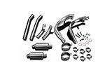 Sistema di scarico completo silenziatori ovali in acciaio inox 225mm yamaha fjr1300 2006 2020