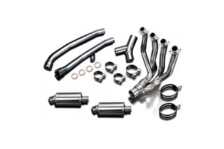 Sistema di scarico completo silenziatore ovale in acciaio inox 225mm kawasaki z900 rs 2018 2022