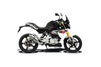 Sistema di scarico completo silenziatore ovale in acciaio inox 225mm yamaha fz-1 fazer 2006 2015