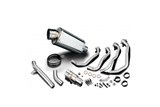 Sistema di scarico completo silenziatore ovale in acciaio inox 225mm yamaha xt700 tenere 2019 2020