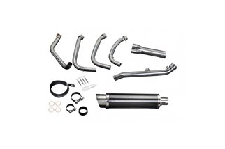 Sistema di scarico completo silenziatore in acciaio inox da 225 mm 4-1 completo honda cb650r 2019 2021