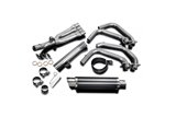 Sistema di scarico completo silenziatore ovale in acciaio inox 225mm kawasaki z900 2020 2021