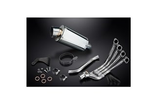 Komplette Abgasanlage für Honda Cb650R Cb650R 2019–2021 4–1, 225 mm ovaler Stahlschalldämpfer