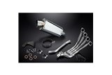 Komplette Abgasanlage für Honda Cb650R Cb650R 2019–2021 4–1, 225 mm ovaler Stahlschalldämpfer