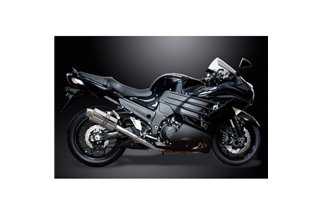 Ligne d'échappement complète pour Kawasaki Zzr1400 12-20 Decat 4-1 225mm Inox Ovale