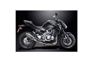 Sistema di scarico completo per Kawasaki Z900 17-19 Silenziatore ovale inossidabile da 225 mm